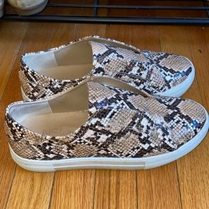 Snake Skin Slip Ons